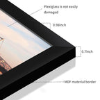 20x28 Picture Frame Black Set of 3, Display Pictures 16x24 with Mat or 20 x 28 Without Mat, Poster Frames 20x28 for Wall Hanging Horizontal and Vertical