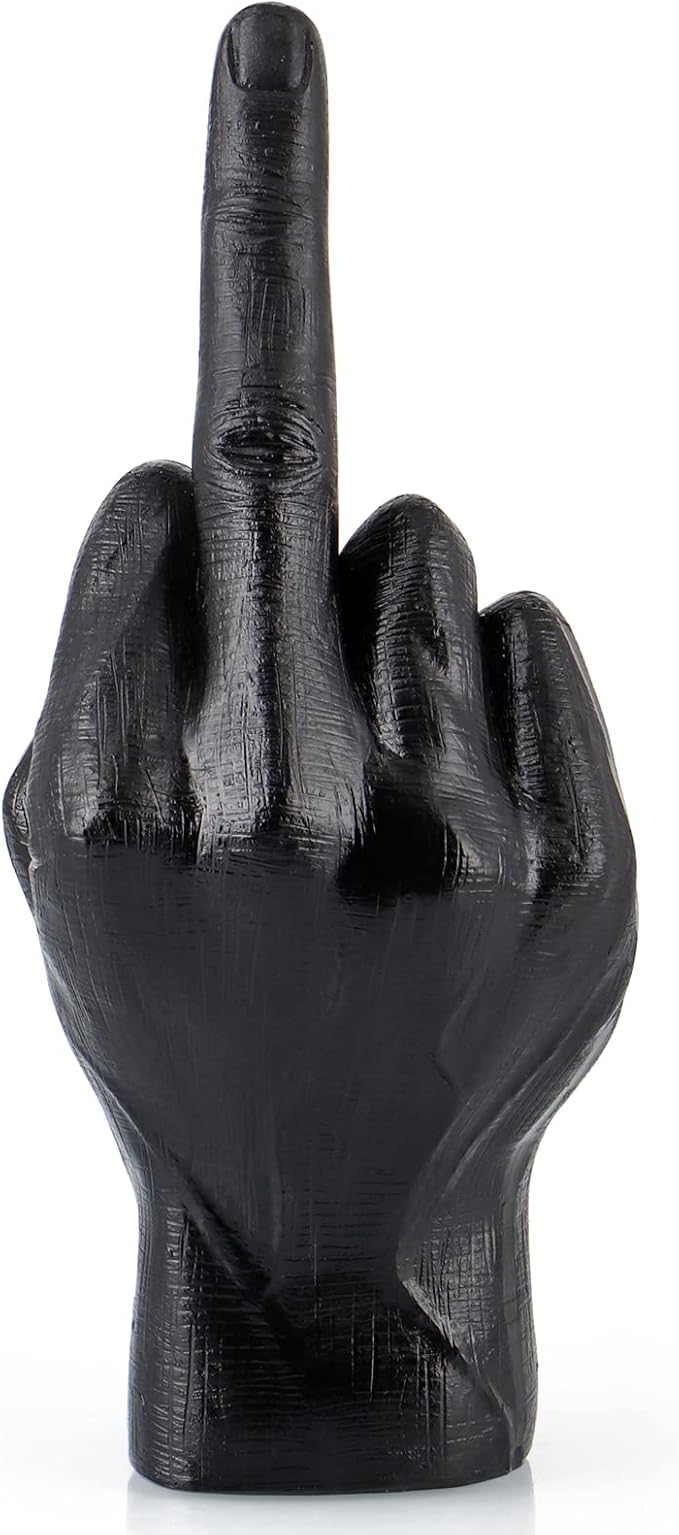 MOLIGOU Hand Gesture Desk Statues, Finger Sculpture Decor, Hand Statue Decor for Living Room, Shelf