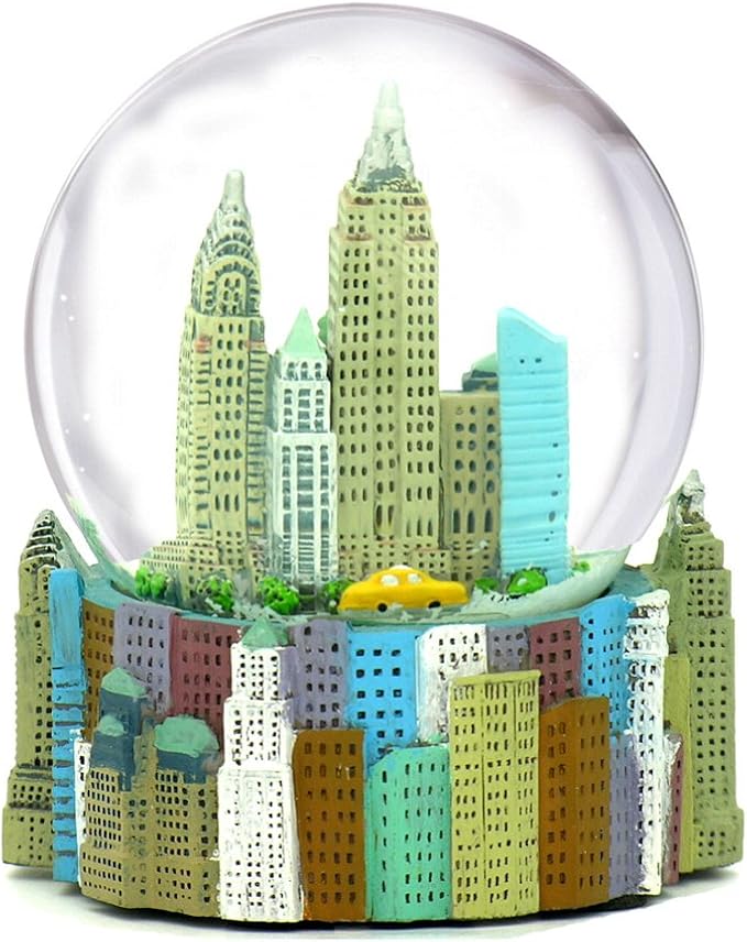 Mini New York City Snow Globe (2.5 Inch) NYC Skyline Souvenir Figurine