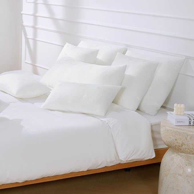 Ashler Throw Pillow Inserts 26 x 26 Inches Set of 2,Firm and Fluffy Decorative Square Pillows with Air Layer, Indoor Square Cushion Stuffer for Couch Bed Sofa and Living Room