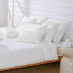 Ashler Throw Pillows Insert- 16x16 Pillow Inserts with Air Layer, Premium Bed and Couch Pillows - Indoor Decorative Throw Pillow, Square Cushion Sham Stuffer, Pack of 4, White