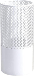 Umbrella Stands Hollowed-Out Metal Umbrella Holder with Hooks,Umbrella Rack Modern Round Outdoor Hallway Entryway Umbrella Stand Rack (Color : White, Size : 58cm)