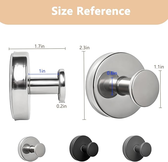 Wreath Hangers for Front Door Metal Suction Cup Hooks 2 Pack Removable Towel Hooks for Bathrooms Cup Hooks for Glass Window