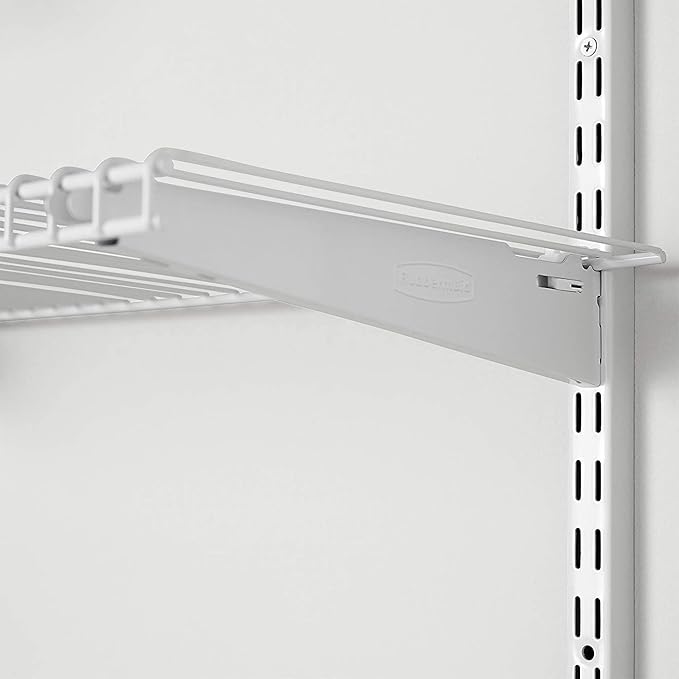 Rubbermaid Configurations 26" Shelving Kit, Set of 2 Shelves (Uprights not included), White, Expandable, Organization for Home/Laundry/Bathroom/Mudroom/Pantry/Linen Closet/Garage