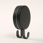 Magnetic Wreath Hanger Heavy Duty Magnet Hooks Hanging Supplies for Metal Door Refrigerator Christmas Wreaths Party Decoration Super Strong Magnetism (Black, 2 Pack)
