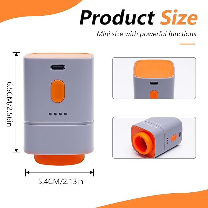 Fast-Charging Wireless Pump and 9 Pack Vacuum Compression Storage Bags,Multi-Size Combo 70% Space Saving for Clothing, Bedding & Seasonal Storage & Space Saver for Luggage