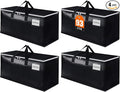 Extra Large Moving Boxes-Moving Bags with Zipper, Carrying Handles and Tag Pocket-Moving Supplies for Space Saving-Totes for Storage - for moving, Storage, Camping and Travel 93L-4 Pack