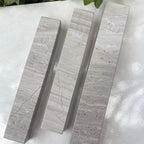 A&S Mezuzot Quartz Mezuzah Case with Engraved Shin Design Easy Peel and Stick Judaica Door Mezuza (Grey Terrazzo, 6 Inches)
