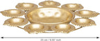 PEAKHILL_Diya Shape Flower Decorative Urli Bowl for Home Decor Bowl for Floating Flowers and Tea Light Candles Home,Office and Table Decor| Diwali Decoration Items