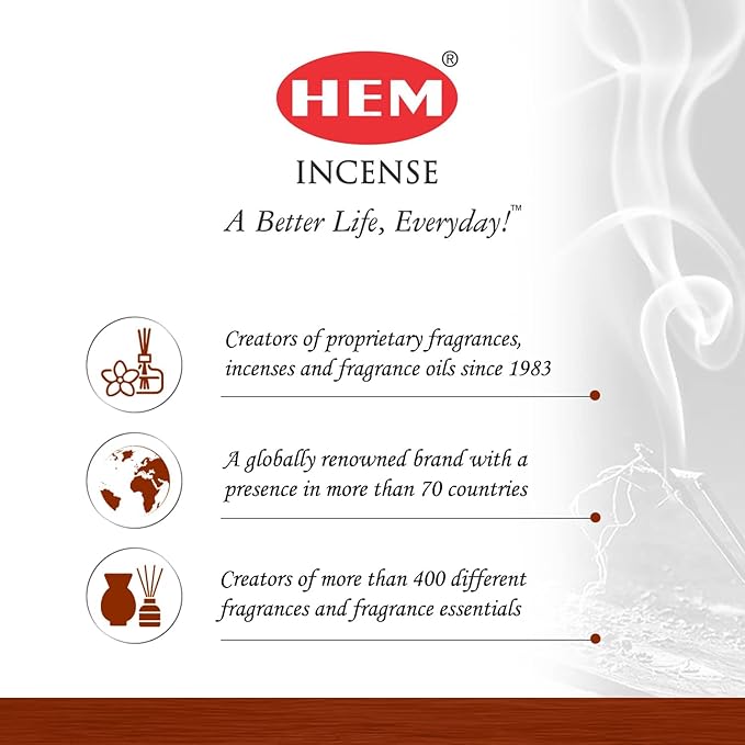 Hem Mountain Valley Masala Incense Sticks | Natural Fragrance of Sandalwood for Positivity | Smudge Healing Incense for Stress Relief & Cleansing | Gift Set - Pack of 12 (15 GMS Each)