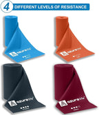 Professional 8 Yards Bulk Resistance Bands Rolls or 5,6,7 ft. Long Non-Latex Elastic Exercise Bands, Stretch Bands for PT, Yoga, Pilates, Rehab, at-Home or The Gym Workouts