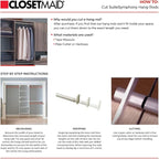 ClosetMaid SuiteSymphony Wood Closet Organizer Starter Kit with Tower and 3 Hang Rods, Shelves, Adjustable, Fits Spaces 4 – 9 ft. Wide, Graphite Grey
