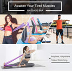 Resistance Bands Set, 3 Pack Professional Latex Elastic Bands for Home or Gym Upper & Lower Body Exercise, Physical Therapy, Strength Training, Yoga, Pilates, Rehab, Blue & Purple & Pink