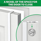 Booda Brand 14" Over The Door Hooks, 4 Pack Widen Wreath Hangers Fit The 1-3/4" & 1-3/8" Door Thicknesses, Z-Shaped Metal Door Hanger Hooks for Hanging Wreaths, Hats,and Clothes (White-4Pack)