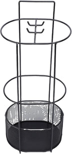 Focket Umbrella Stand, Premium Iron Hollow Mesh Drainage Umbrella Holder for Entryway, Indoor Storage Rack with Vertical Space Saving Design for Homes Hallways Offices Shops Schools