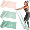 Resistance Bands for Working Out, Exercise Bands, Resistance Band for Physical Therapy, Stretch Bands for Pilates, Rehab, Stretch, Strength Training and Yoga Starter Set