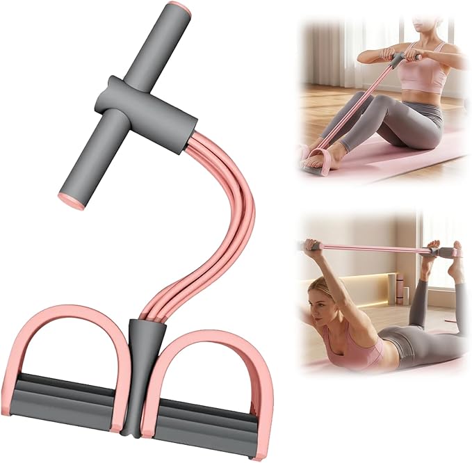 Pedal Resistance Band with Handle,Multifunction Elastic Yoga Resistance Band Stretching Pedal Puller for Full Body Workout Arm/Leg Stretching Slimming Training