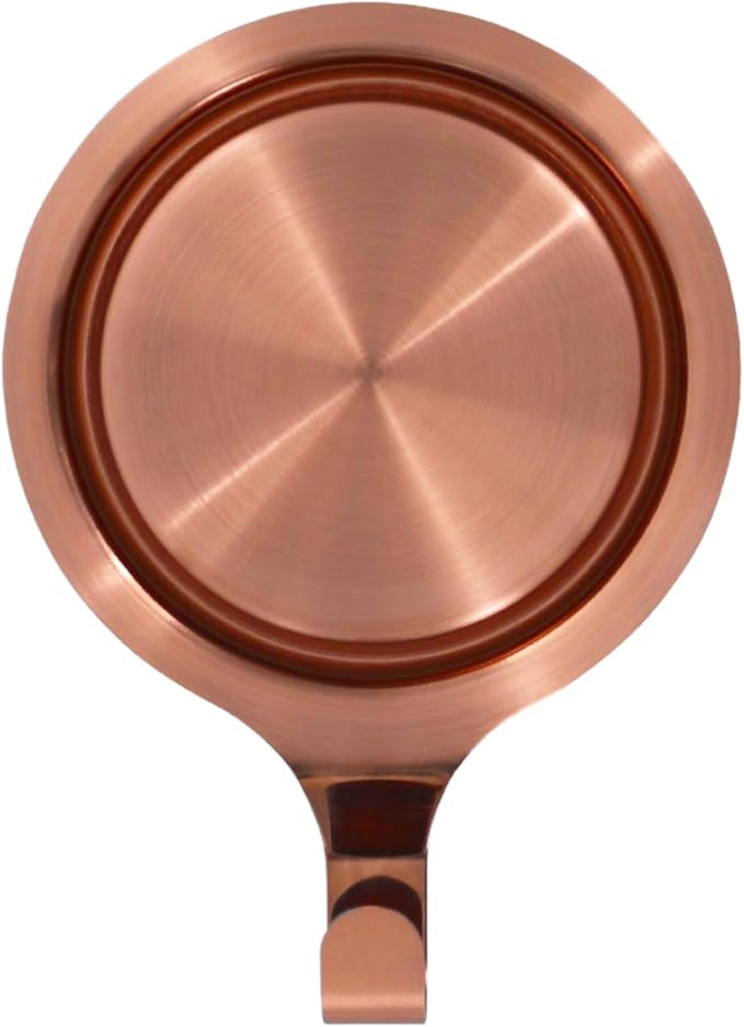 Haute Decor Attract Pinch-Free Magnetic Wreath Hanger (Brushed Copper) - 1 Pack - Safe Wreath Holder Hook for Metal Doors and Surfaces