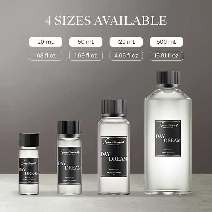 Scentiment Diffuser Oil - Fresh Linen | Aromatherapy Home Fragrance | Luxurious Scent with Notes of Lime, Cotton Blossom, Musk (120ml)