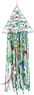 Christmas Tree Dream Catcher Handmade Christmas Dreamcatcher Hanging Decoration Home Wall Decoration Craft Ornament