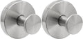 Zorfeter 2 PCS Suction Cup Wreath Hanger, Waterproof Suction Cup Hooks Hanging 15 Lbs Wreath Holder, Strong Hold Suction Hooks for Front Door/Windows/Glass(Silver)