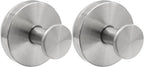 Zorfeter 2 PCS Suction Cup Wreath Hanger, Waterproof Suction Cup Hooks Hanging 15 Lbs Wreath Holder, Strong Hold Suction Hooks for Front Door/Windows/Glass(Silver)