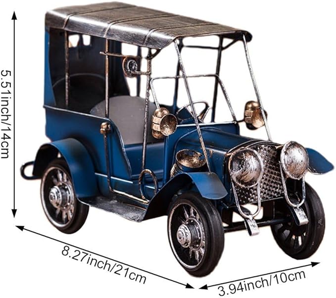 Vintage Car Model Metal Car Model Vechile Collectable Model Desktop Ornament for Bar or Home Decoration