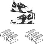 CiBiZi Shoe Slots Organizer 6Pack Metal Shoe Stackers for a Pair of Shoes Double Layer Shoe Holder Shoe Storage Closet Organizers Shoe Space Saver Organizador de Zapatos Black