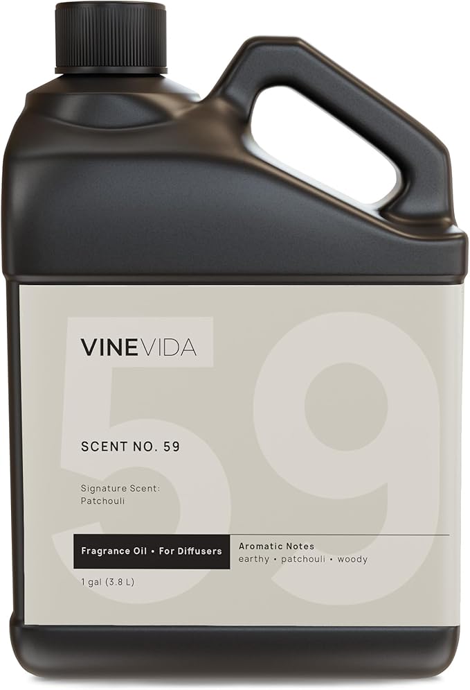 VINEVIDA [128 Fl Oz] Patchouli Fragrance Oil for Cold Air Diffusers, Essential Oils for Diffuser Oil Refill & Air Freshener Room Spray