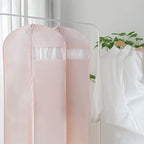 Pink Dress Bags for Gowns Long, 65'' Long Dress Clear Garment Bag(Set of 2, 23.3'' X 65'')