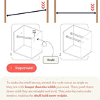 Tension Rod Shelving (17"-26.5" x 10") Expandable Closet Tension Shelf Storage Rack - No Drill Cabinet Tension Rod Shelf for Closet No-Slip