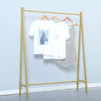 Urban Iron Clothing Racks, 59in, Commercial Clothes Racks for Hanging Clothes, Modern Metal Garment Rack, Retail Display Rack Standing Clothes Rack(Gold)