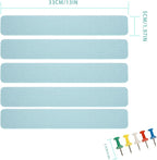 Bulletin Board Cork Board Cork Boards for Walls Cork Board for Office Pin Board Bulletin Boards for Walls (Blue)
