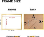 Giftgarden 8.5x11 Picture Frame Set of 18, Multi 8.5 by 11 Certificate Frames Bulk for Award Diploma Document office Wall or Tabletop Display, Gold