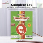 Blunt Black Hand-Dipped Incense Sticks | Premium 24 Assorted Packs - 288 Sticks, 11" Long | Aromatherapy with Long Burn Time | Free Wooden Stick Holder (Scents May Vary)