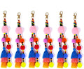 6Pcs Handcrafted Decorative Tassels for DIY Craft Home Décor Handmade Tassels Pink