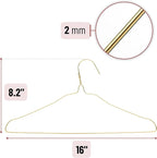 Mr. Pen Gold Metal Hangers - 10 Pack, Wire Coat Hangers for Clothes