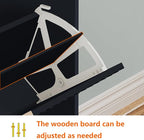 Shoe Cabinet Storage,Modern Freestanding Organizer with 4 Flip Drawers,Narrow Shoe Rack Cabinet for Entryway,Black