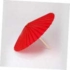 Parasol Umbrella Frames 2pcs Oil Paper Stands Stage Paper Umbrellas Bracket for Display Random Color