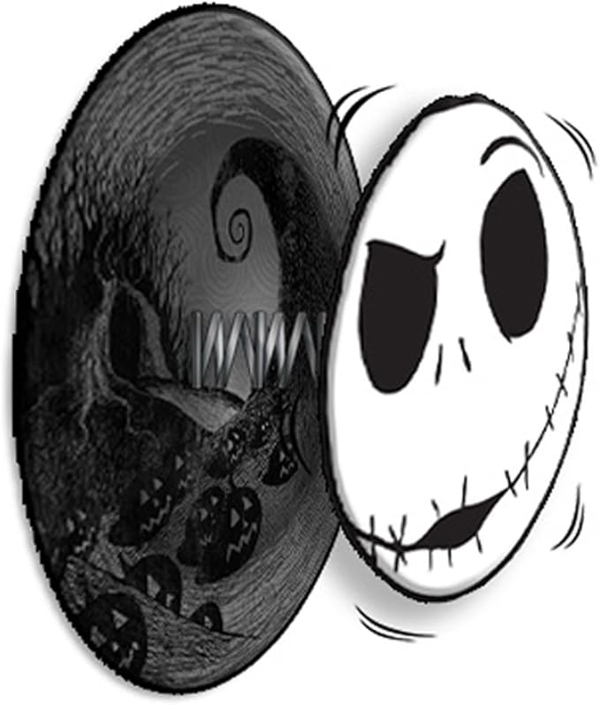 Silver Buffalo Disney The Nightmare Before Christmas Jack Skellington 3D Wall Wobbler Art, Hanging Sign Decor