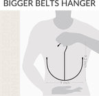 ZEDODIER Belt Hangers, Belt Rack 2 Pack Black Closet Accessories Organizers, Closet Organizer Hook Rack for Belt, Ties, Scarves, Camisoles, Hats, Bras, Shoes