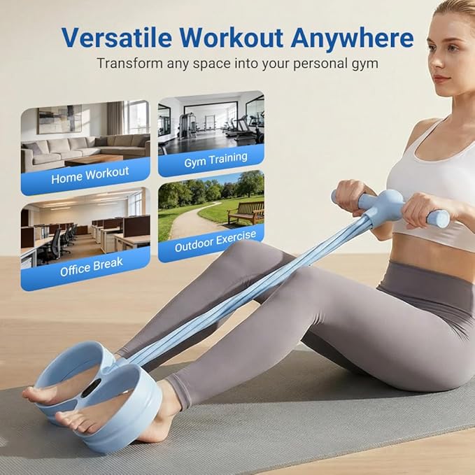 Pedal Resistance Band with Handle,Multifunction Elastic Yoga Resistance Band Stretching Pedal Puller for Full Body Workout Arm/Leg Stretching Slimming Training