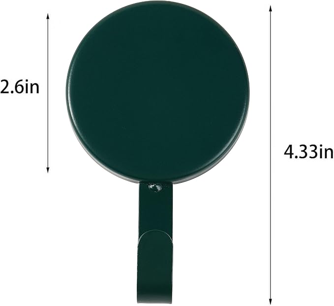 Magnetic Wreath Hanger Heavy Duty Magnet Hooks Hanging Supplies for Metal Door Refrigerator Christmas Wreaths Party Decoration Super Strong Magnetism (Green, 2 Pack)