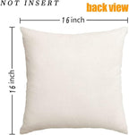 RABUSOA Birds Pillow Covers 16x16 Inch,Lumbar Decorative Throw Pillows,Spring Summer Hand-Painted Outdoor Pillowcases Cushion Covers for Couch