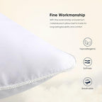 WINGLAM Throw Pillow Inserts 1-Pack, 38x38 Inches Square Decorative Pillow Stuffers, Hypoallergenic Ultra Soft Lightweight Down Alternative Polyester, White Sham Stuffer Pillows（1）