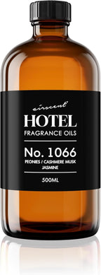AirScent Hotel Diffuser Oil No. 1066 - Peonies Cashmere Jasmine - Premium Fragrance Oil for Ultrasonic and Waterless Diffusers and Crafting - 500 mL, 16.9 fl oz Glass Bottle