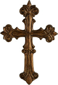 NIKKY HOME Vintage Wall Cross, Polyresin Cross Wall Decor, Decorative Wall Cross for Christian Home Decor Religious First Communion Church Decoration Spiritual Religious Gifts