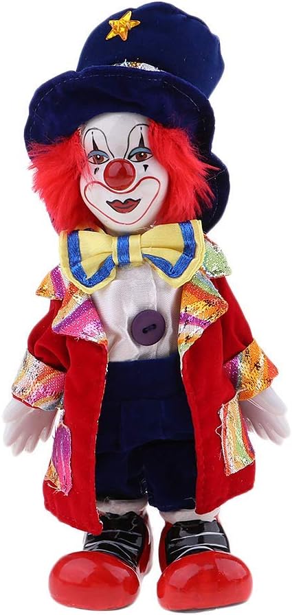 Clown Figure Doll Ornaments Home Table Desk Top Decor Halloween Decoration Gift - #5