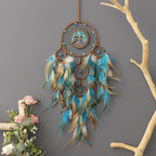 Dream Catcher, Handmade Dreamcatcher with Healing Crystal Stone, Tree of Life Dream Catchers Hanging Ornament for Home Bedroom Birthday Party, Perfect Craft Gift for Kids