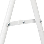 Household Essentials Valet Folding Clothes Rack, Strong Metal X-Frame, Chic Design, Great for Guest and Dressing Rooms, Portable and Easy to Use, Folds Flat, White